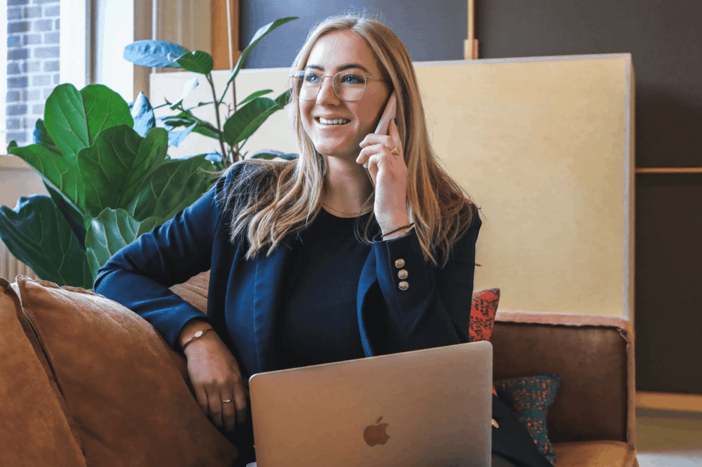 Woman talking on cellphone