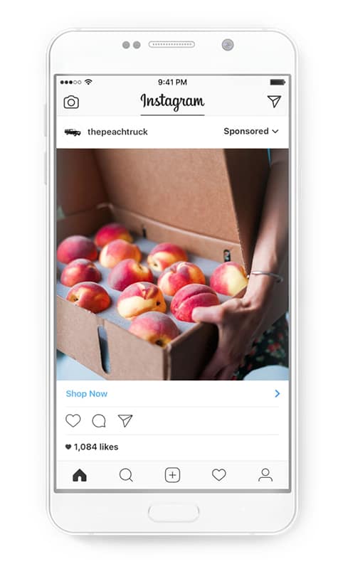 example of an instagram business advertisement